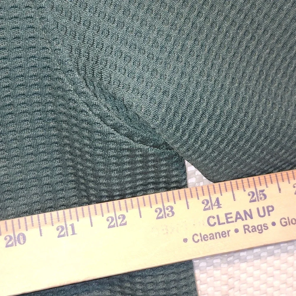 Straight Down‎ Mens XL Waffle Knit Quarter Zip Pullover Green Golf A03512